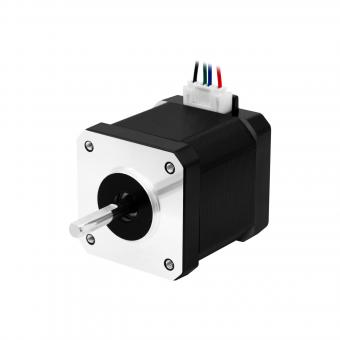 Двигатель шаговый 42BYGH47-401AS (NEMA 17, 0.55 Нм, 1.7 А, 1.8°) с кабелем PH2.0 6pin-XH2.54 4pin