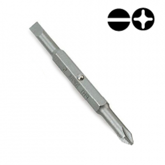 Бита двухсторонняя PH2хSL6 1/4" L75мм TOPTUL