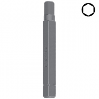 Бита HEX 10 мм присоединительный 10 мм L75 мм TOPTUL