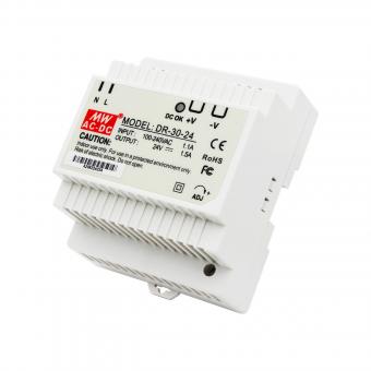 Импульсный блок питания DR-30-24, 24 В, 1.5 А, 36 Вт