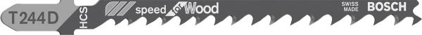 Пилки для лобзиков Bosch T 244 D,HCS  5 шт.