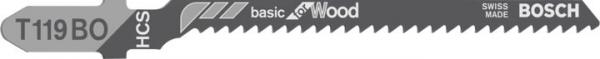 Пилки для лобзиков Bosch T 119 ВО, HCS 5 шт.