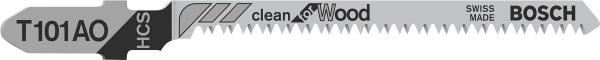 Пилки для лобзиков Bosch T 101 AО, HCS 3 шт.