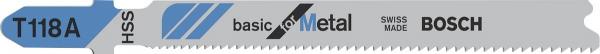 Пилки для лобзиков Bosch T 118 А, HSS 100 шт.