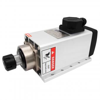 Шпиндель ЧПУ с воздушным охлаждением на керамических подшипниках GDZ105x102-3.5 (3.5 кВт, 220 В, ER25, фланец)