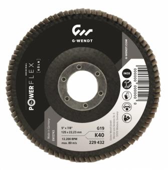 Пелюстковий тарілчастий круг Wendt Premium HiTec цирконій X80 тип GH29 115x22,23 мм